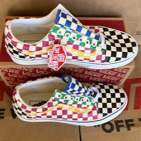 Vans Old Skool Glitter Check Multi/True White WMNS sneakers - Picture 3 of 16